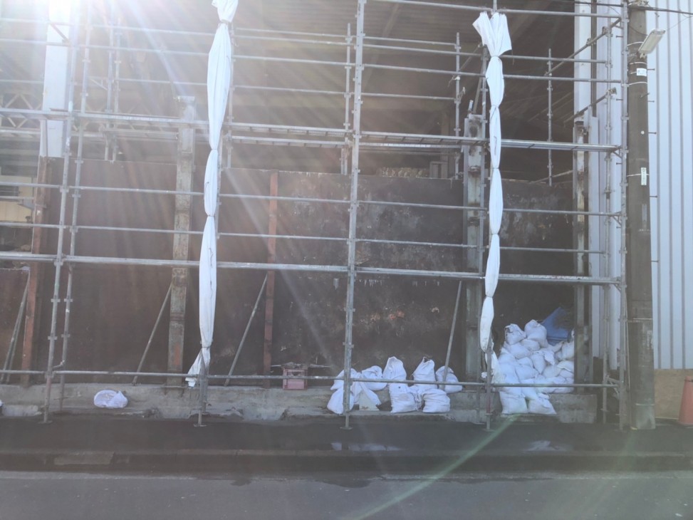 東村山市　N社様　防護壁・既存フェンス解体撤去
